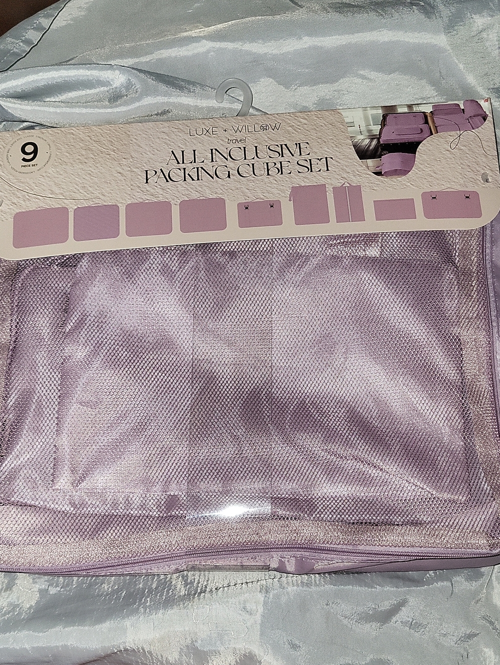 Luxe +Willow Packing Cube Set - Lavender 9pc Set HL